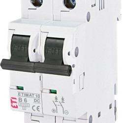 Автоматичний вимикач ETI 002128712 ETIMAT 10 DC 2p 6A (6kA)