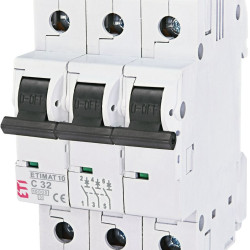 Автоматичний вимикач ETI 002135719 ETIMAT 10 3p C 32А (10 kA)