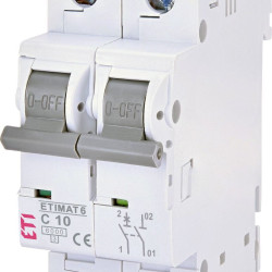 Автоматичний вимикач ETI 002142514 ETIMAT 6 1p+N C 10А (6 kA)