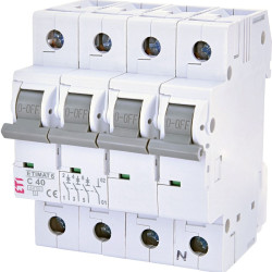 Автоматичний вимикач ETI 002146520 ETIMAT 6 3p+N C 40А (6 kA)