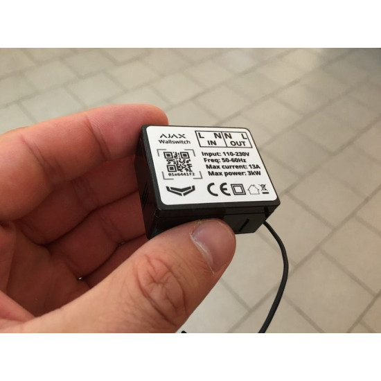 Радіо реле Ajax 1163 Wall Switch для керування приладами