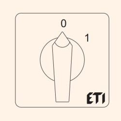 Кулачковий перемикач ETI 004773012 CS 40 91 U (2p "0-1" 40A)