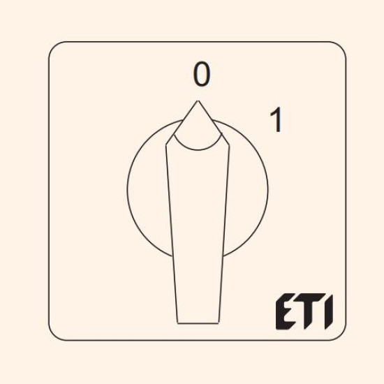 Кулачковий перемикач ETI 004773014 CS 80 91 U (2p "0-1" 80A)