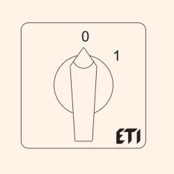 Кулачковий перемикач ETI 004773020 CS 40 10 U (3p "0-1" 40A)