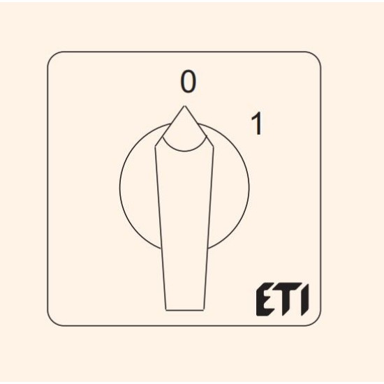 Кулачковий перемикач ETI 004773020 CS 40 10 U (3p "0-1" 40A)