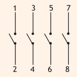 Кулачковий перемикач ETI 004773025 CS 16 92 U (4p "0-1" 16A)