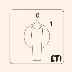 Кулачковий перемикач ETI 004773026 CS 25 92 U (4p «0-1» 25A)