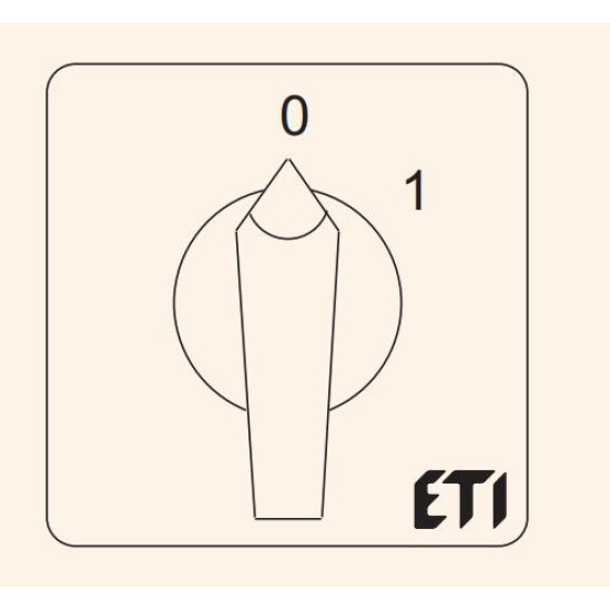 Кулачковий перемикач ETI 004773077 CS 63 92 U LK (4p "0-1" 63A)