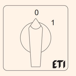 Кулачковий перемикач ETI 004773084 CS 40 10 U ES (3p "0-1" 40A)