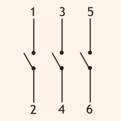 Кулачковий перемикач ETI 004773068 CS 25 10 U LK 3p «0-1» 25A