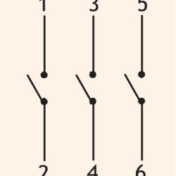 Кулачковий перемикач ETI 004773081 CS 16 10 U ES 3p «0-1» 16A