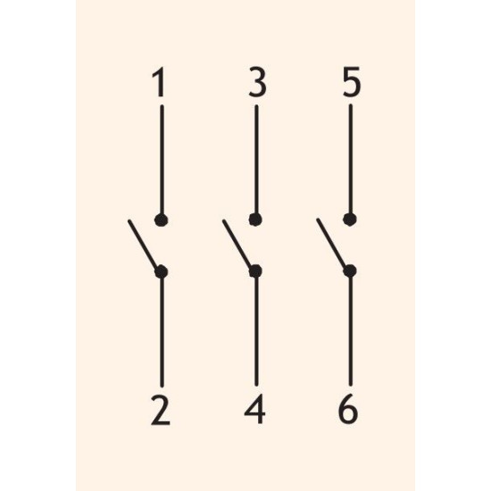 Кулачковий перемикач ETI 004773081 CS 16 10 U ES 3p «0-1» 16A