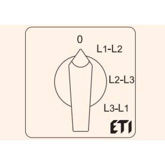 Кулачковий перемикач ETI 004773093 CS 16 67 U (фазної напруги 16A)