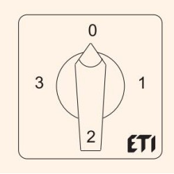 Кулачковий перемикач ETI 004773097 CS 32 98 U (фазного струму через ТТ 32A)