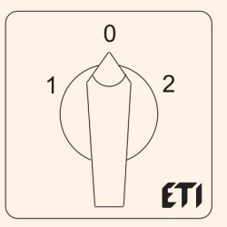 Кулачковий перемикач ETI 004773106 CS 32 51 U (1p «1-0-2» 32A)