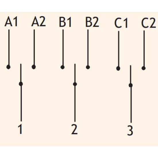 Кулачковий перемикач ETI 004773122 CS 32 53 U (3p «1-0-2» 32A)