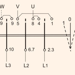 Кулачковий перемикач ETI 004773143 CS 63 11 U (3p «1-0-2» реверс» 63A)