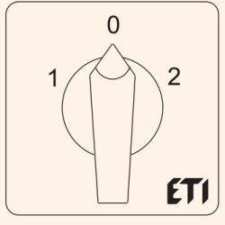 Кулачковий перемикач ETI 004773140 CS 25 11 U (3p «1-0-2» реверс» 25A)