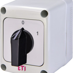 Кулачковий перемикач у корпусі ETI 004773160 CS 25 91 PN (2p "0-1" IP65 25A)