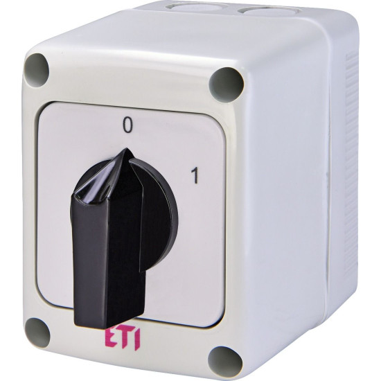 Кулачковий перемикач у корпусі ETI 004773160 CS 25 91 PN (2p "0-1" IP65 25A)