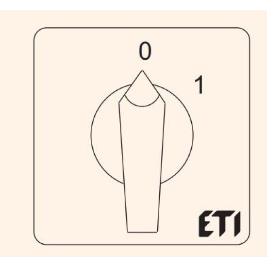 Кулачковий перемикач у корпусі ETI 004773167 CS 40 10 PNG (3p "0-1" IP65 40A)
