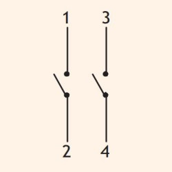 Кулачковий перемикач у корпусі ETI 004773160 CS 25 91 PN (2p "0-1" IP65 25A)