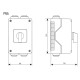 Кулачковий перемикач у корпусі ETI 004773199 CS 40 53 PN2 (3p «1-0-2» IP65 40A)