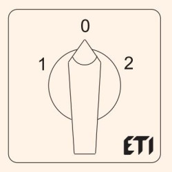 Кулачковий перемикач у корпусі ETI 004773189 CS 40 51 PNG (1p «1-0-2» IP65 40A)