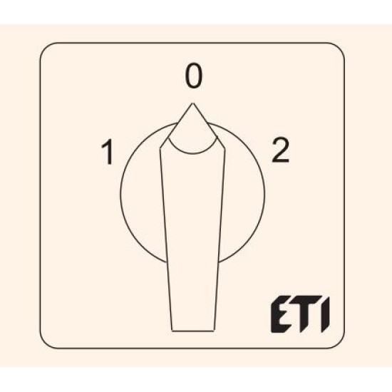 Кулачковий перемикач у корпусі ETI 004773199 CS 40 53 PN2 (3p «1-0-2» IP65 40A)