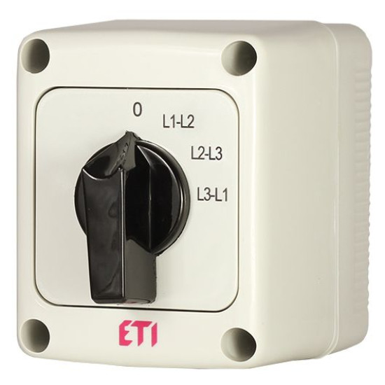 Кулачковий перемикач у корпусі ETI 004773206 CS 25 67 PN (фазної напруги IP65 25A)