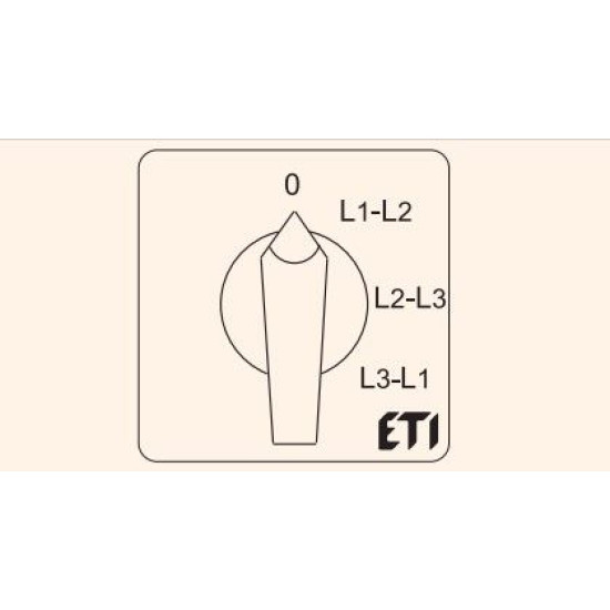 Кулачковий перемикач у корпусі ETI 004773206 CS 25 67 PN (фазної напруги IP65 25A)