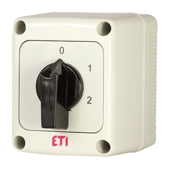 Кулачковий перемикач у корпусі ETI 004773213 CS 25 135 PN (3p «0-1-2» IP65 25A)