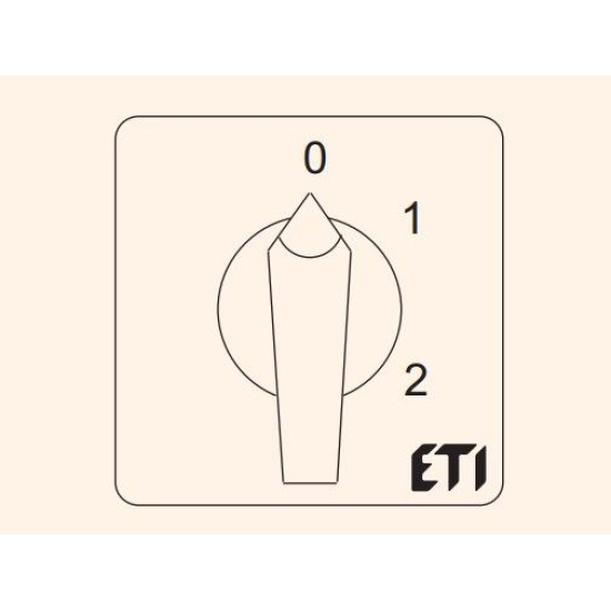 Кулачковий перемикач у корпусі ETI 004773214 CS 32 135 PNG (3p «0-1-2» IP65 32A)