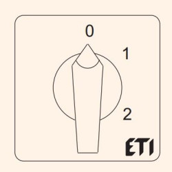 Кулачковий перемикач у корпусі ETI 004773215 CS 40 135 PN2 (3p «0-1-2» IP65 40A)