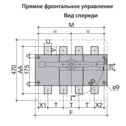 Вимикач навантаження ETI 004661456 LBS 3P 1250 (1-0 1250А)