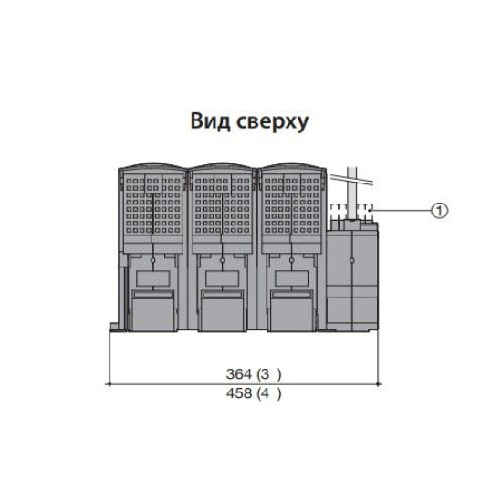 Роз'єднувач навантаження ETI 004661804 під запобіжники FLBS 630 3P («1-0» NH3 630A)