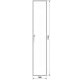 Секційна шафа Hager FG21LD Univers IP54/I 1900x350x400мм прозорі двері (сіра)