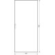 Секційна шафа Hager FG23KD Univers IP54/I 1900x850x600мм прозорі двері (сіра)