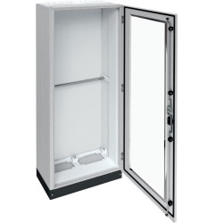 Підлоговий щит із прозорими дверима Hager FR22L1 Univers IP55/II 1850x550x275мм із цоколем h=100мм