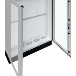Підлоговий щит Hager FR25L1 Univers прозорі двері IP55 1850x1300x275мм цоколь 100мм