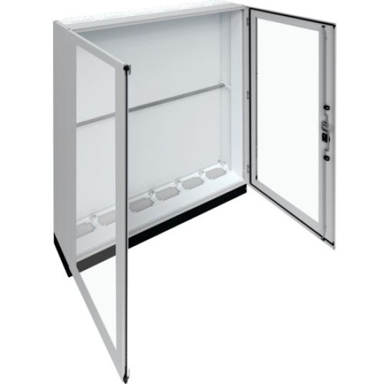 Підлоговий щит із прозорими дверима Hager FR26L1 Univers IP55/II 1850x1550x275мм із цоколем h=100мм