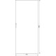 Непрозорі двері Hager FZ233XG Univers IP41 850х2000мм із замком