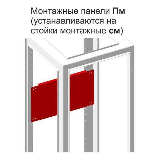 Набірна монтажна панель розбірного щита Білмакс Б00030084 ПМ 500-7