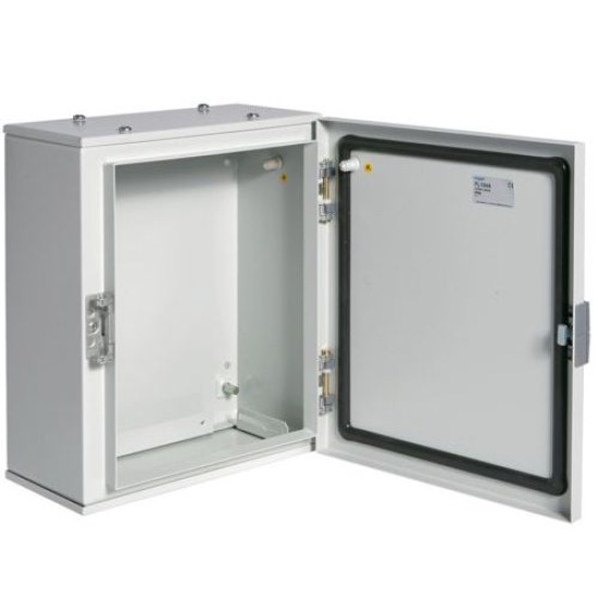 Металевий бокс Hager FL104A Orion Plus IP65 непрозорі двері 350x300x160мм