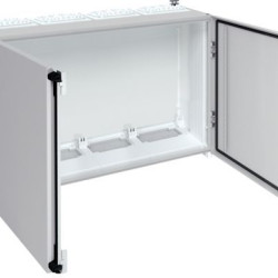 Чотирьохсекційна шафа Hager FR44S Univers IP55/II 650x1050x275мм (сірий)