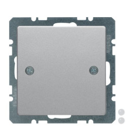 Заглушка Berker Qx 10096074 із центральною панеллю на гвинтах (алюміній)