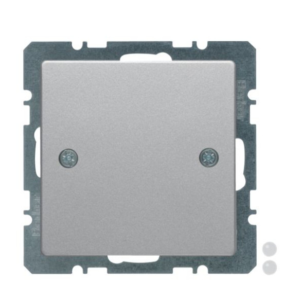 Заглушка Berker Qx 10096074 із центральною панеллю на гвинтах (алюміній)