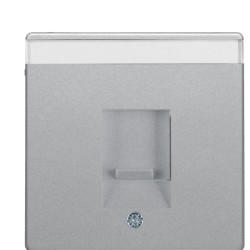 Накладка для супортів модуля RJ12/RJ45 Berker Qx 11706084 (алюміній)