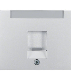 Накладка для супортів модуля RJ12/RJ45 Berker K.5 11707003 (алюміній)