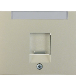 Накладка для супортів модуля RJ12/RJ45 Berker K.5 11707004 (сталь)